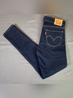 Levi’s 711 Skinny Jeans Women’s W26 Dark Wash Mid Rise Stretch Denim